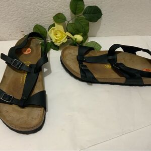RARE Birkenstock ODESSA HABANA Comfort Ankle Strap Sandals Black unisex …